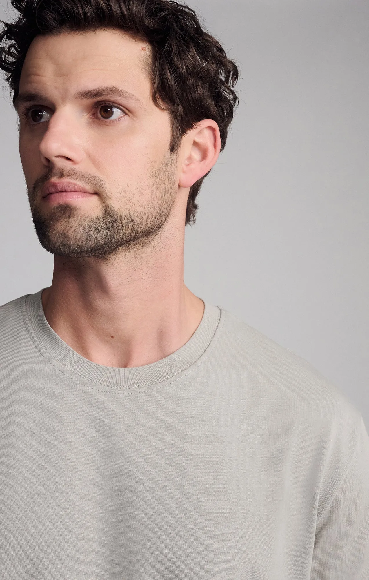 SHORT SLEEVE CREW NECK T-SHIRT IN PALOMA