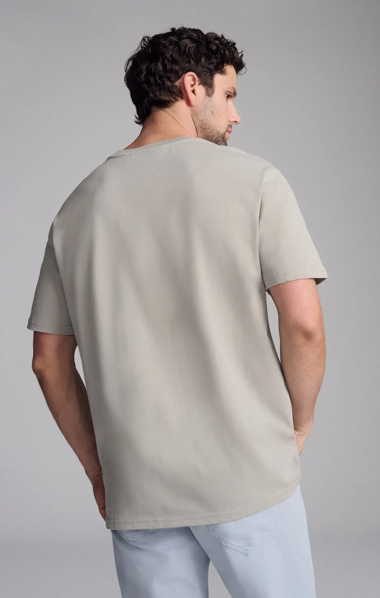 SHORT SLEEVE CREW NECK T-SHIRT IN PALOMA