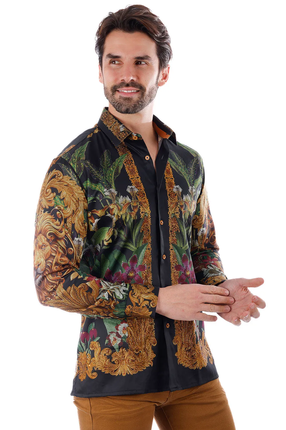 Snazzy Genre Rhinestone Long Sleeve Shirt