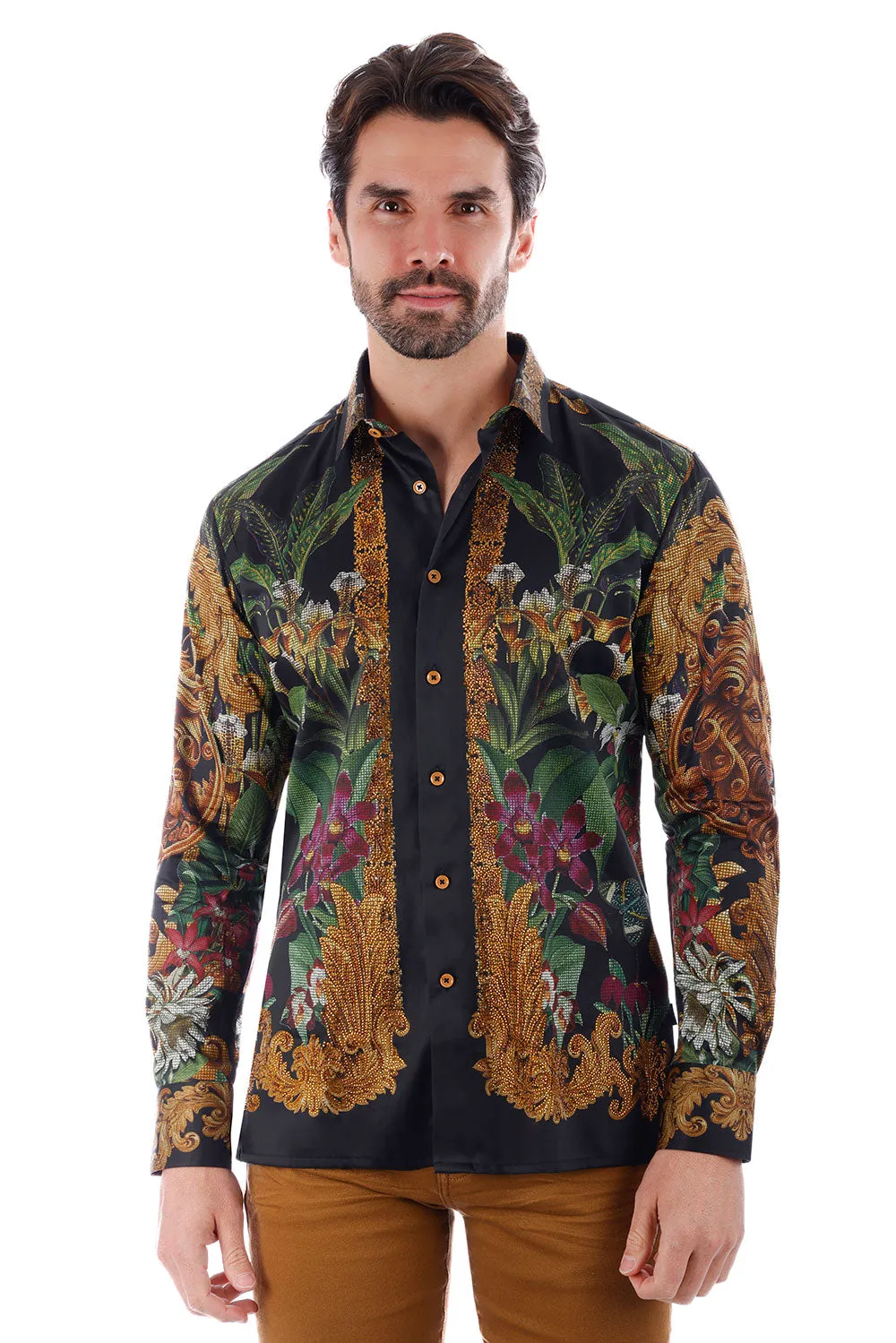Snazzy Genre Rhinestone Long Sleeve Shirt