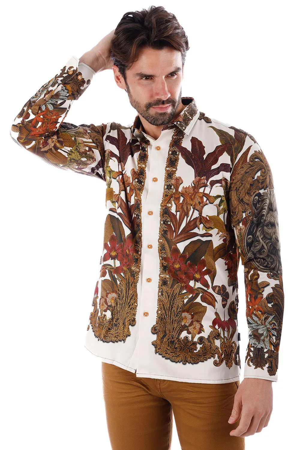 Snazzy Genre Rhinestone Long Sleeve Shirt