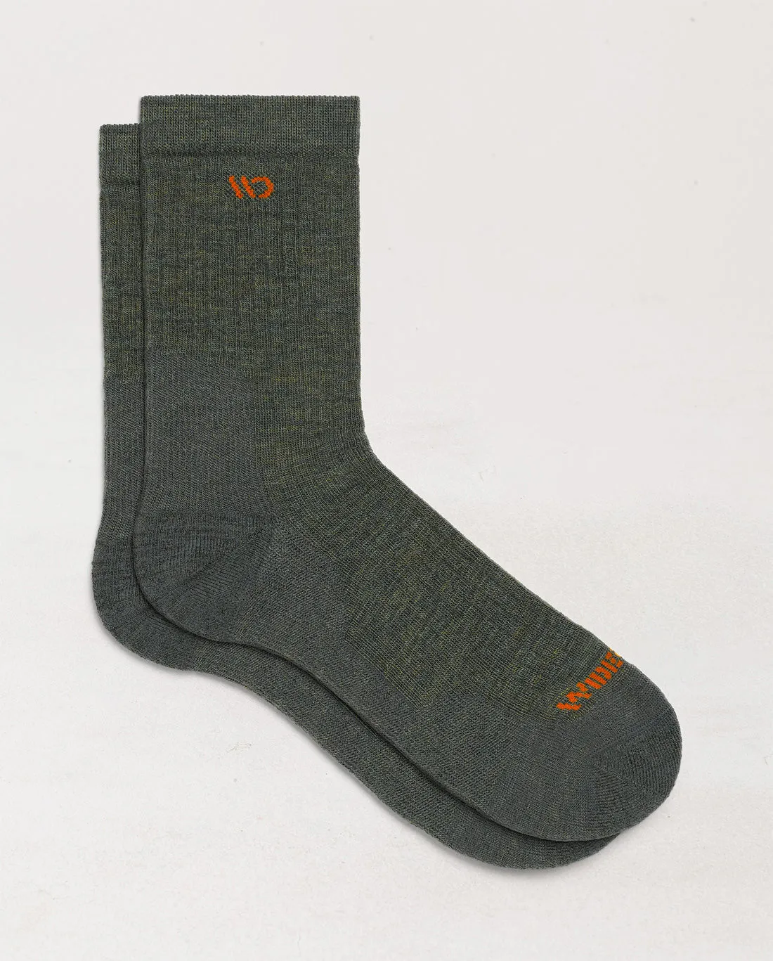 Solid Cushioned Micro Crew Socks