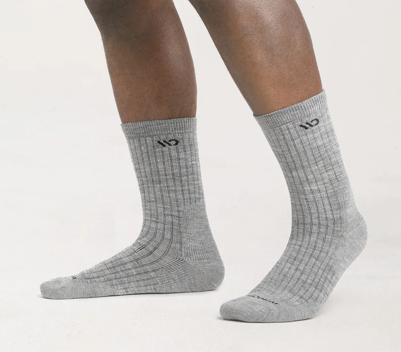 Solid Cushioned Micro Crew Socks