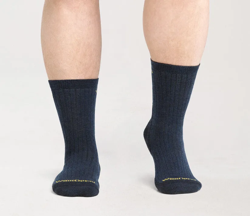 Solid Cushioned Micro Crew Socks