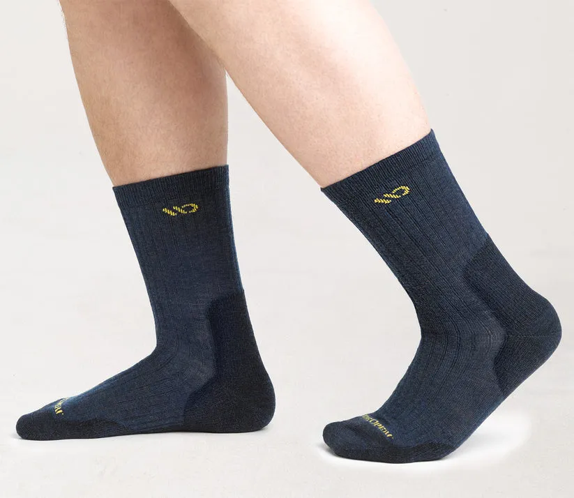 Solid Cushioned Micro Crew Socks