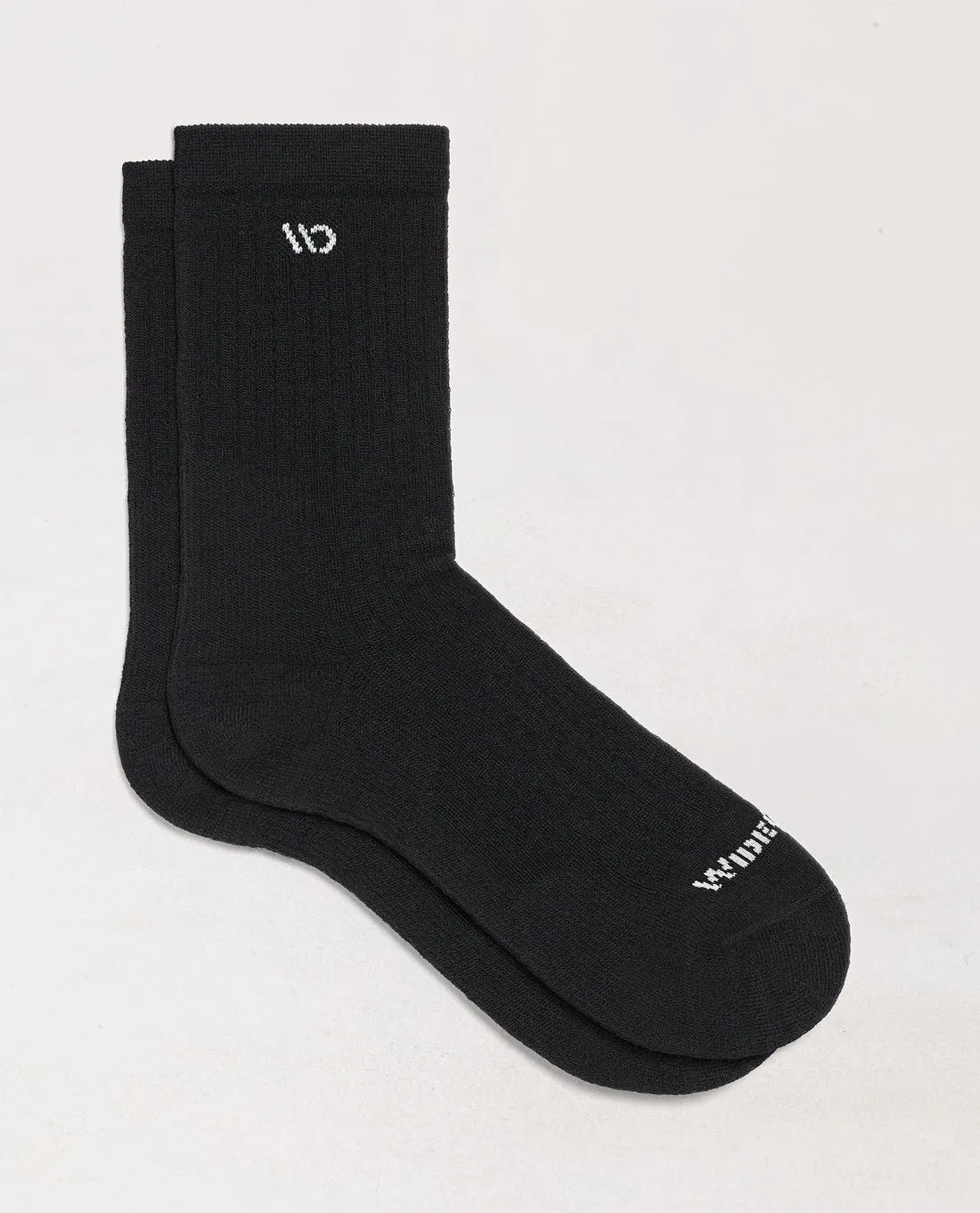 Solid Cushioned Micro Crew Socks