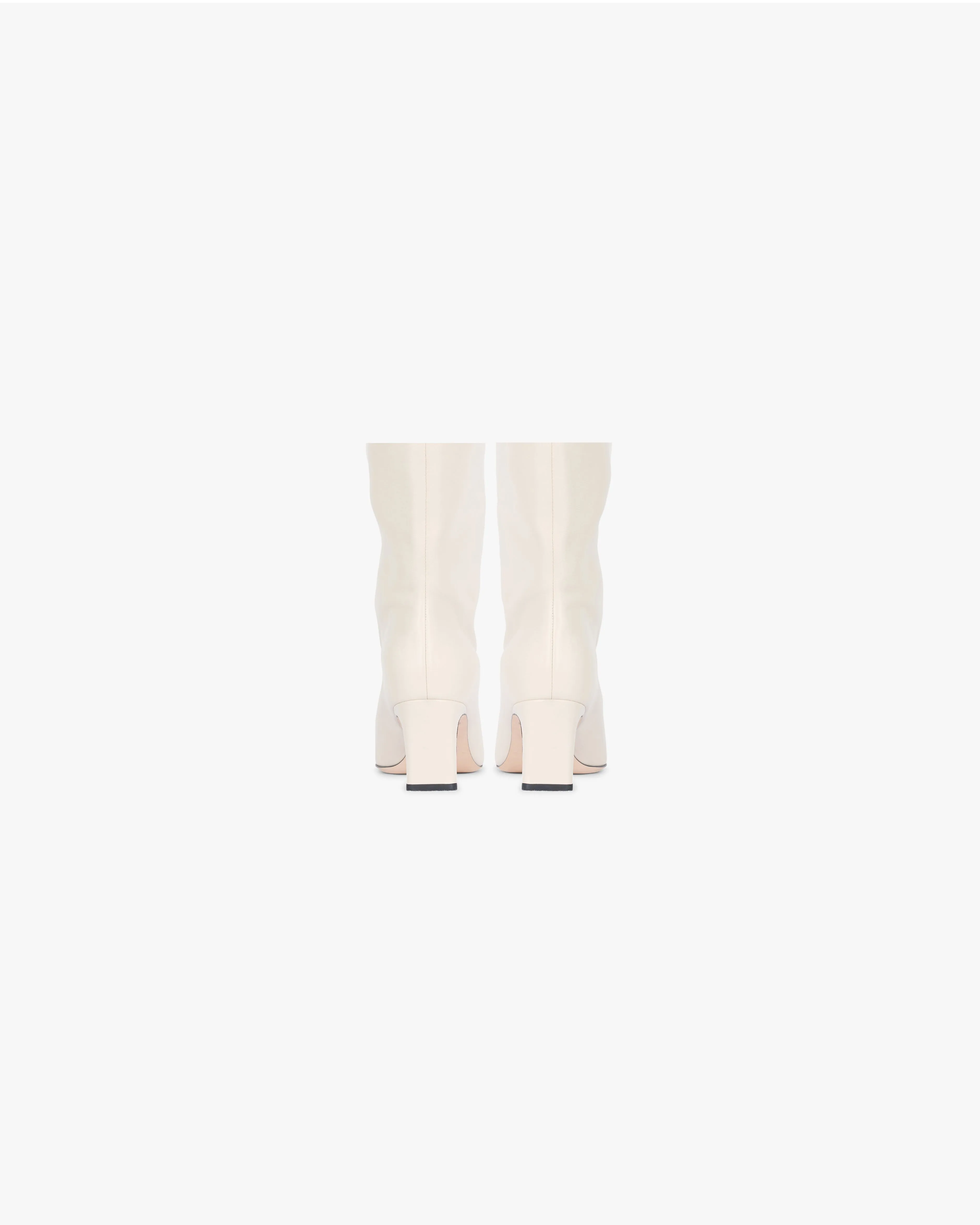 Square Toe Ankle Boot - Ecru