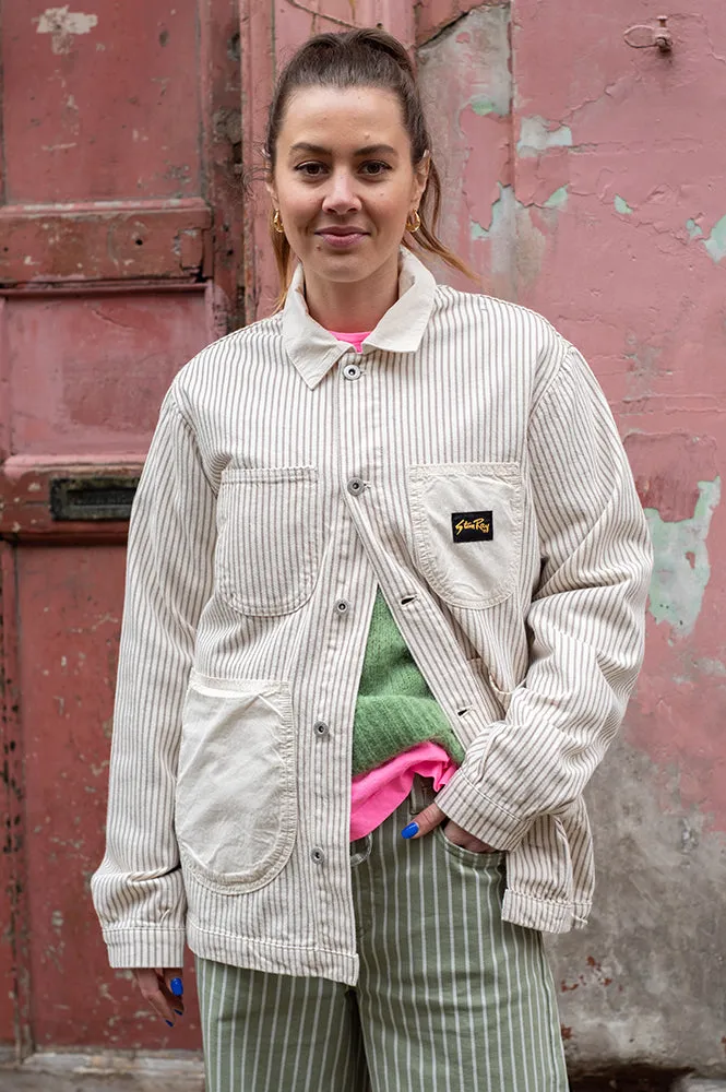 Stan Ray Coverall Hickory Mix Jacket