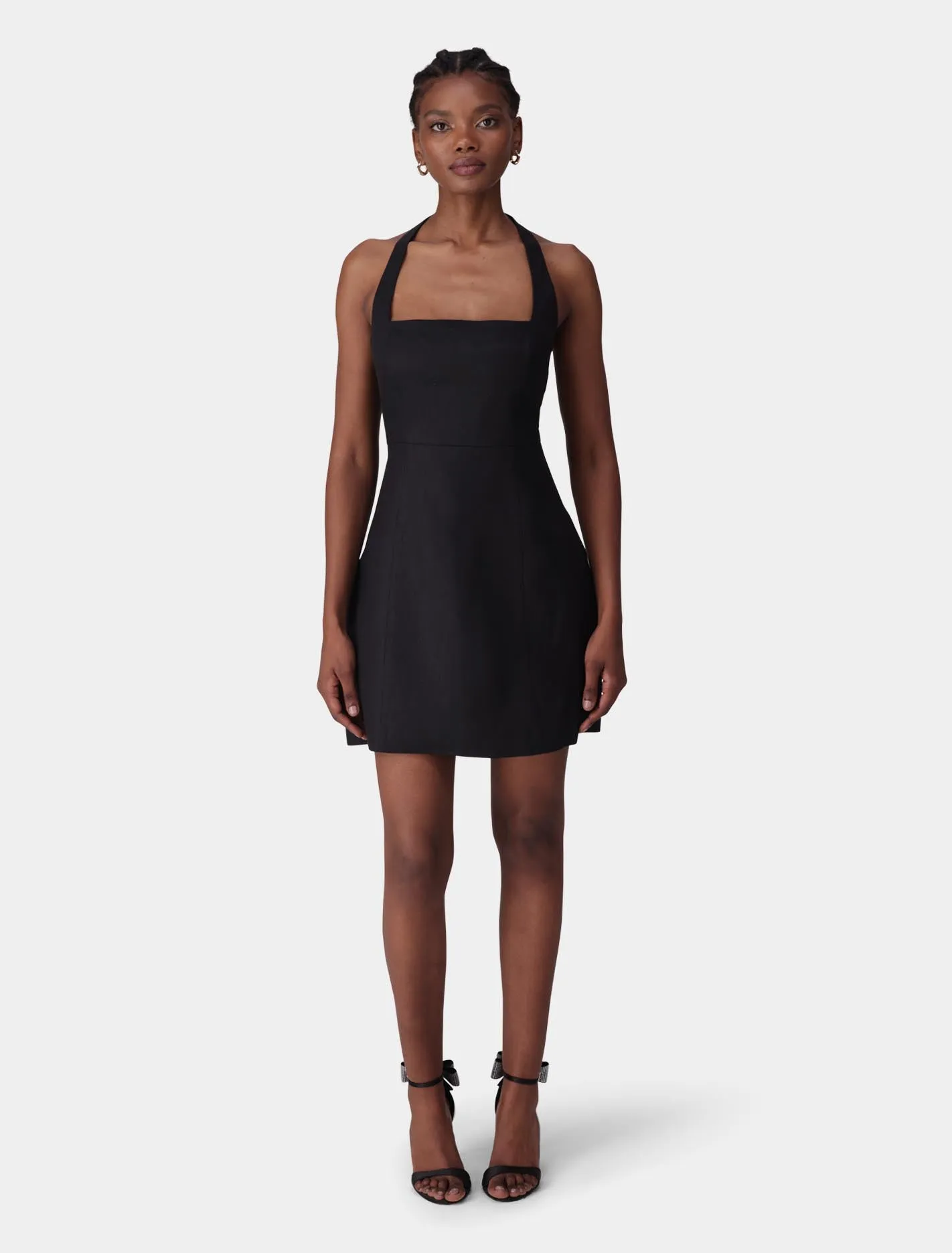 Stevie Halter Neck Linen Mini Dress