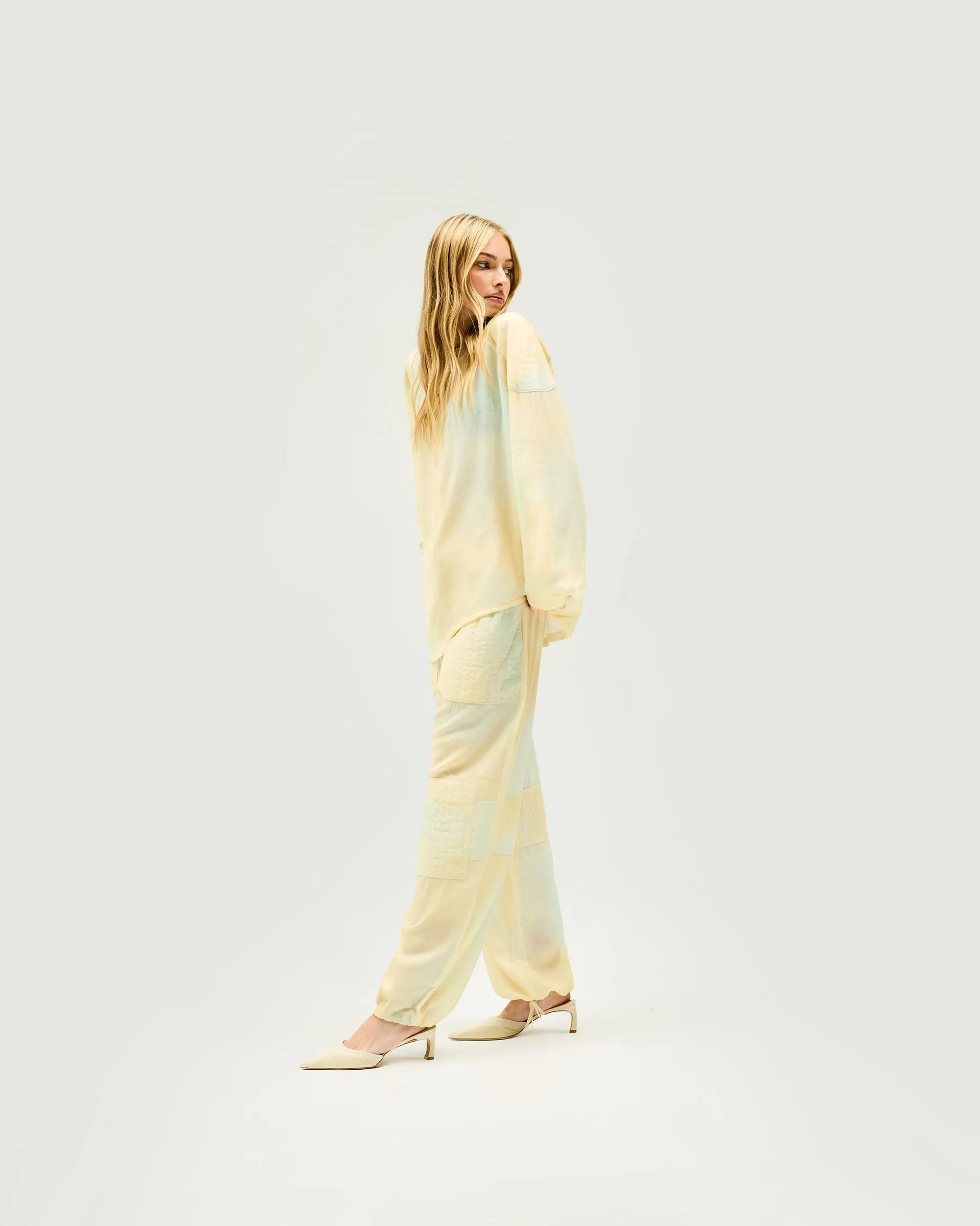Storm Tracksuit Bottom - Storm Print Natural