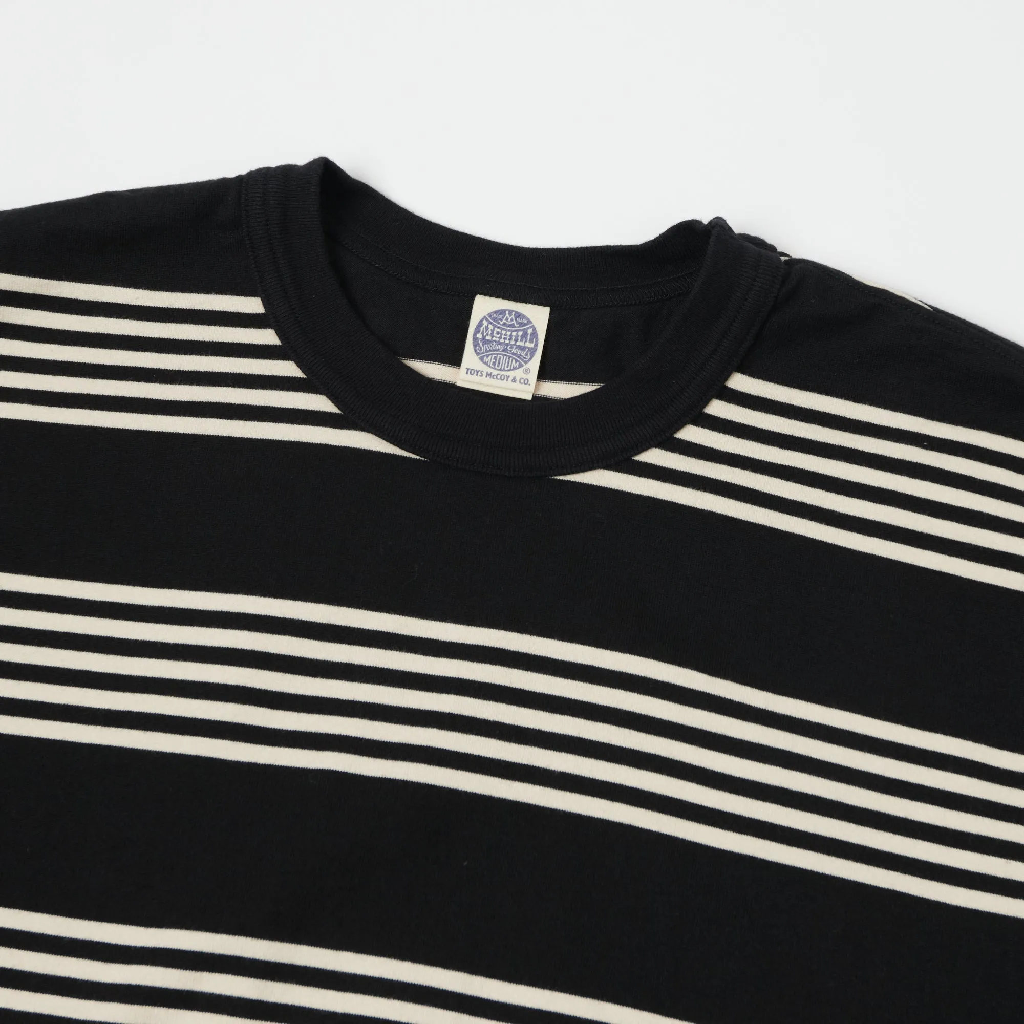TOYS McCOY Multi Bordered Tee - Ivory/Black