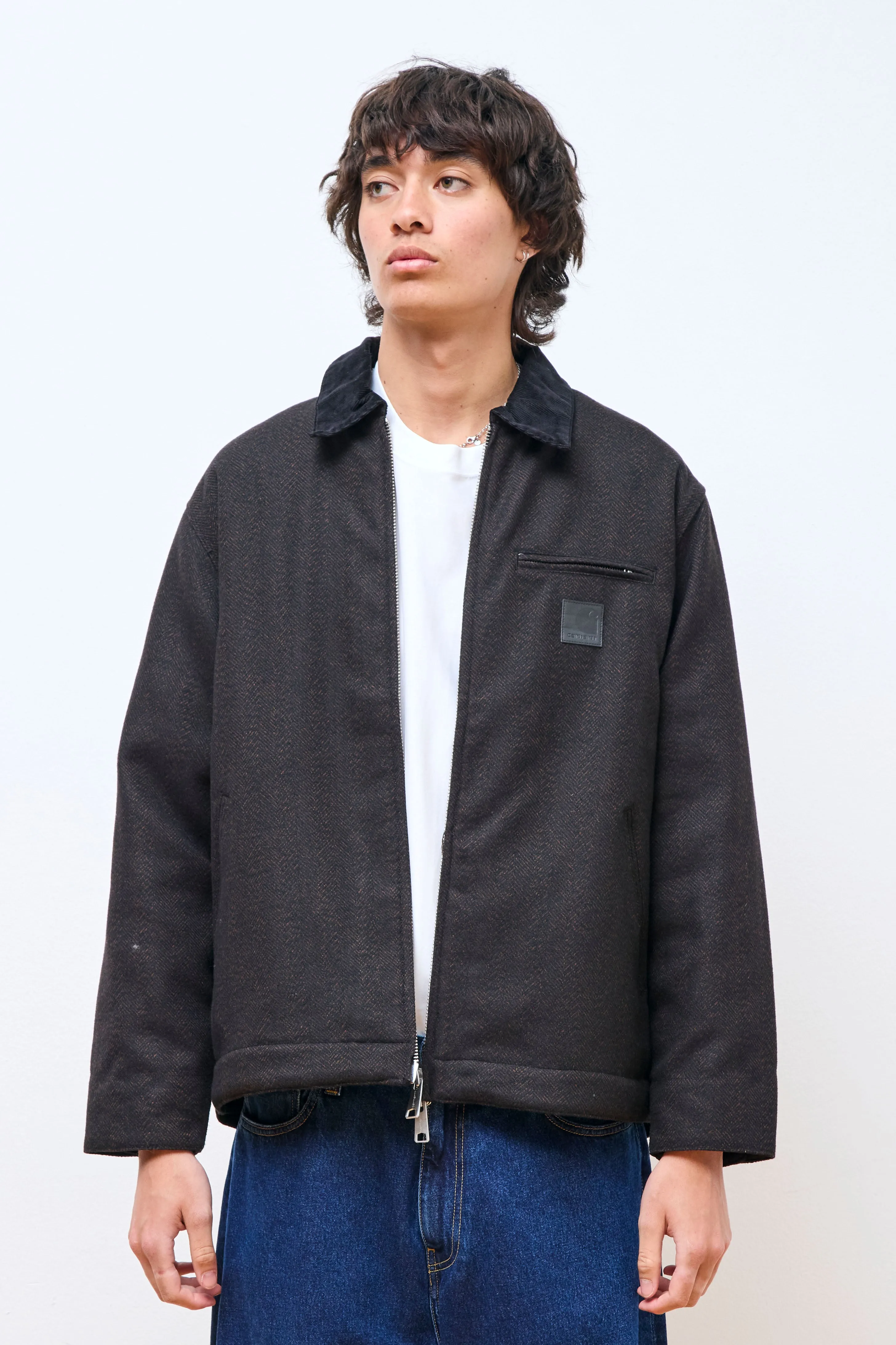 Truman Coat Chocolate / Black