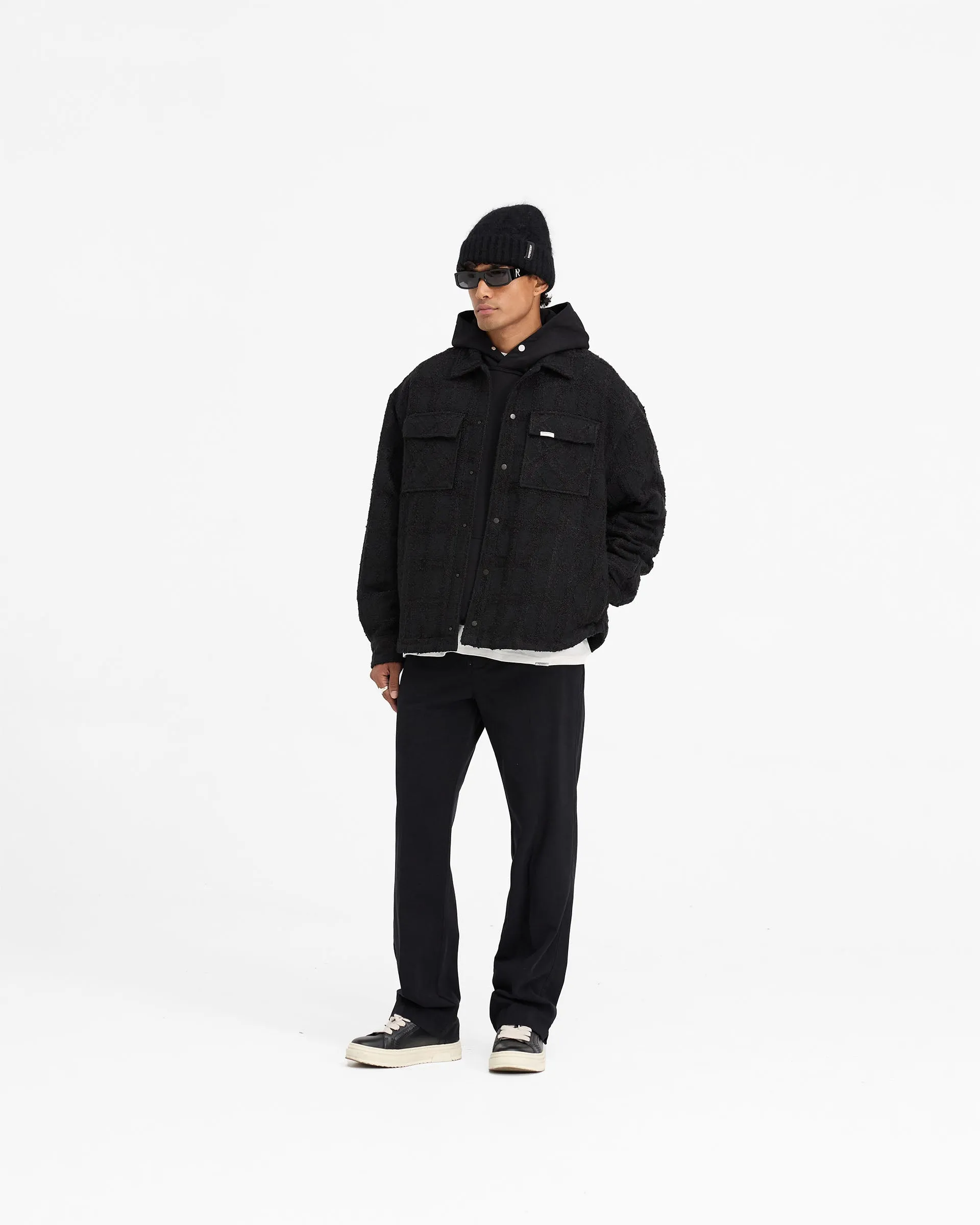 Wadded Overshirt - Black
