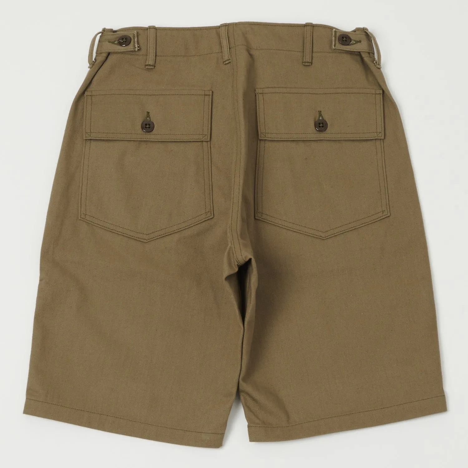 Warehouse & Co 1218 Military Herringbone Short - Olive Drab