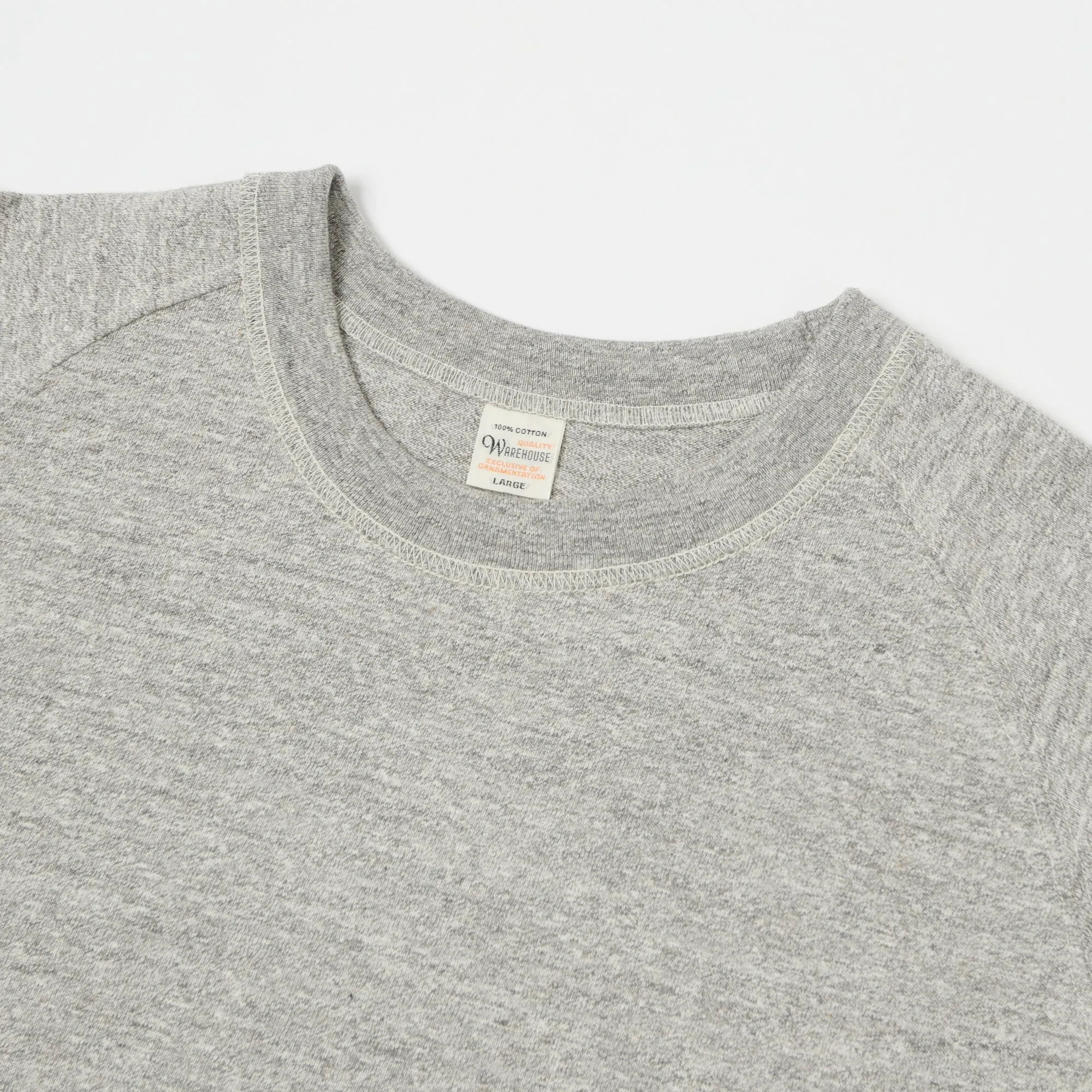 Warehouse & Co 4049 3/4 Sleeve Freedom Tee - Heather Grey