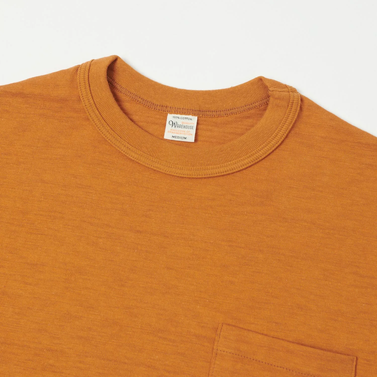 Warehouse & Co 4601 Pocket Tee - Dark Orange