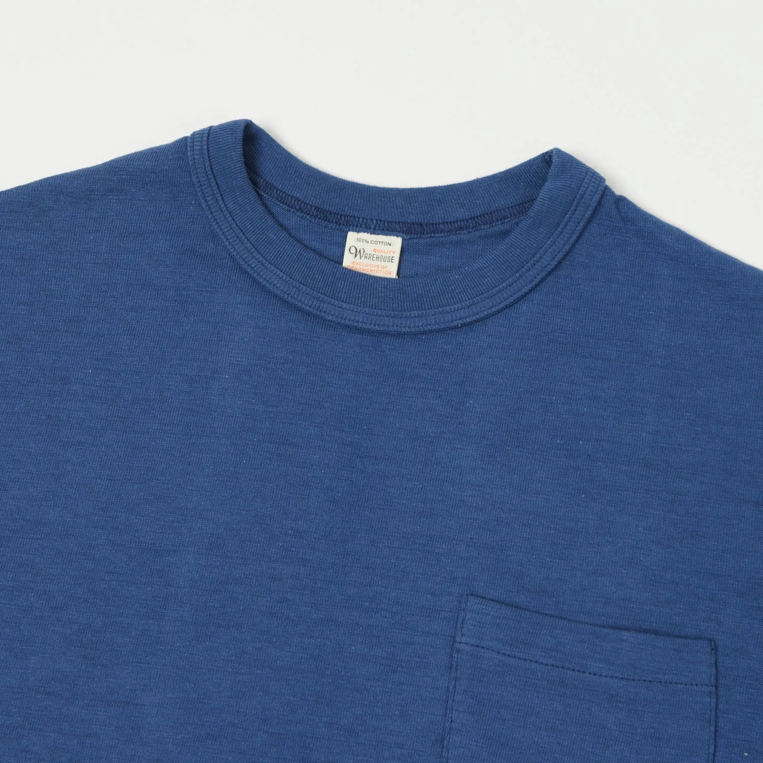 Warehouse & Co 4601 Pocket Tee - Faded Blue