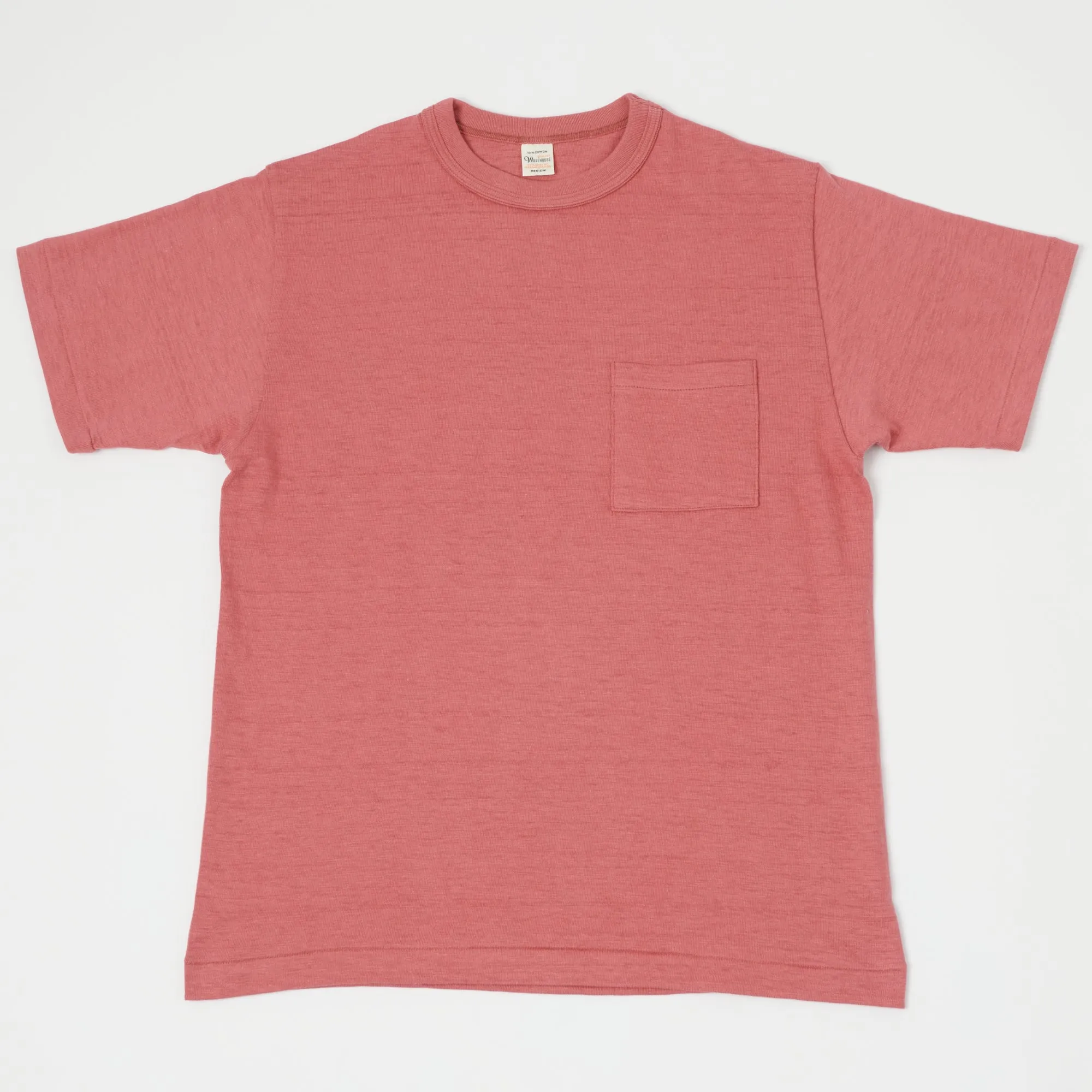 Warehouse & Co 4601 Pocket Tee - Faded Red
