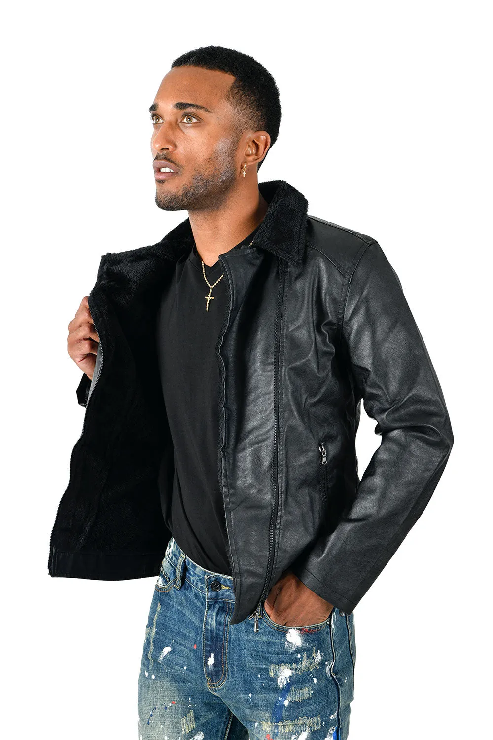 Warm it up PU Jacket
