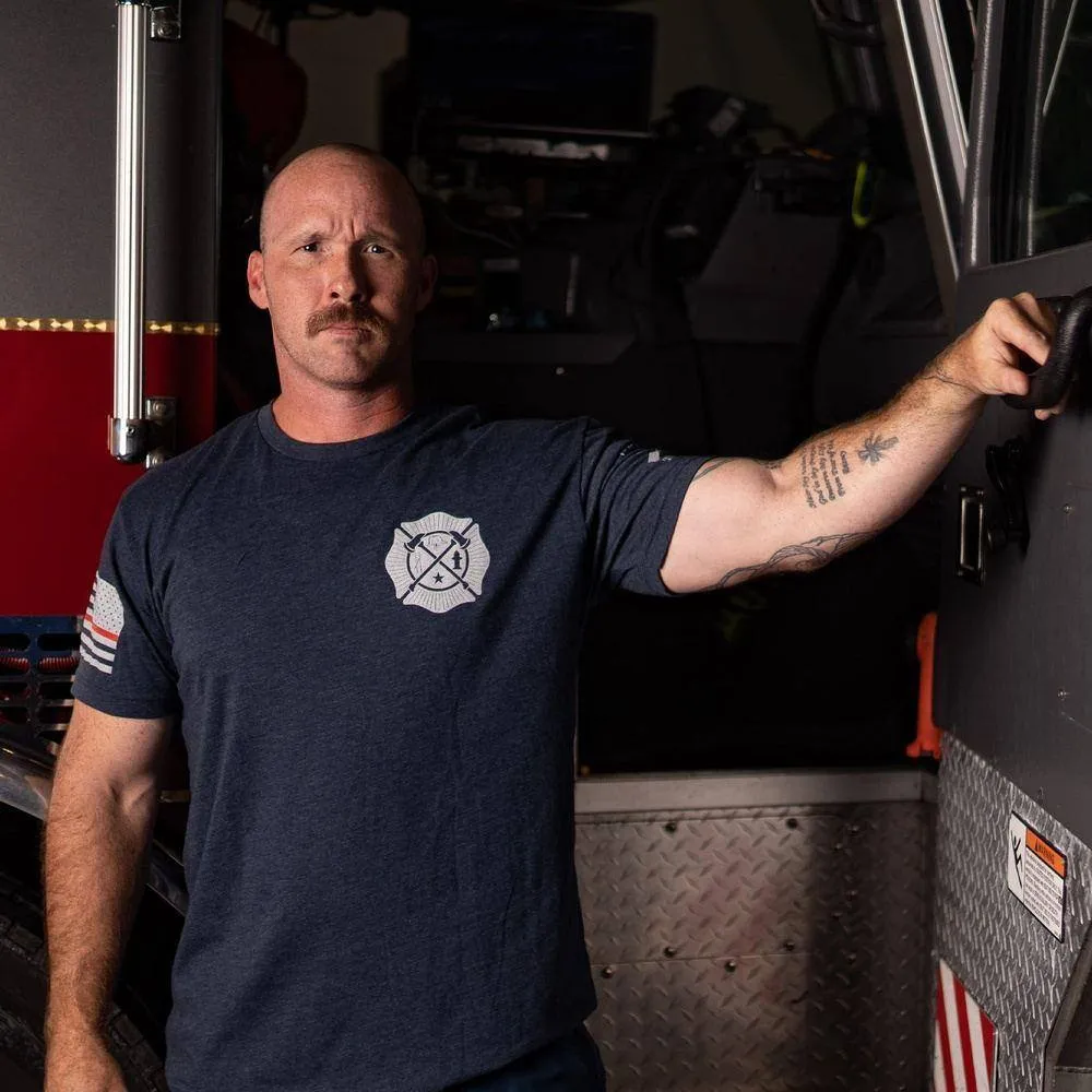 Wherever Flames May Rage T-Shirt - Navy