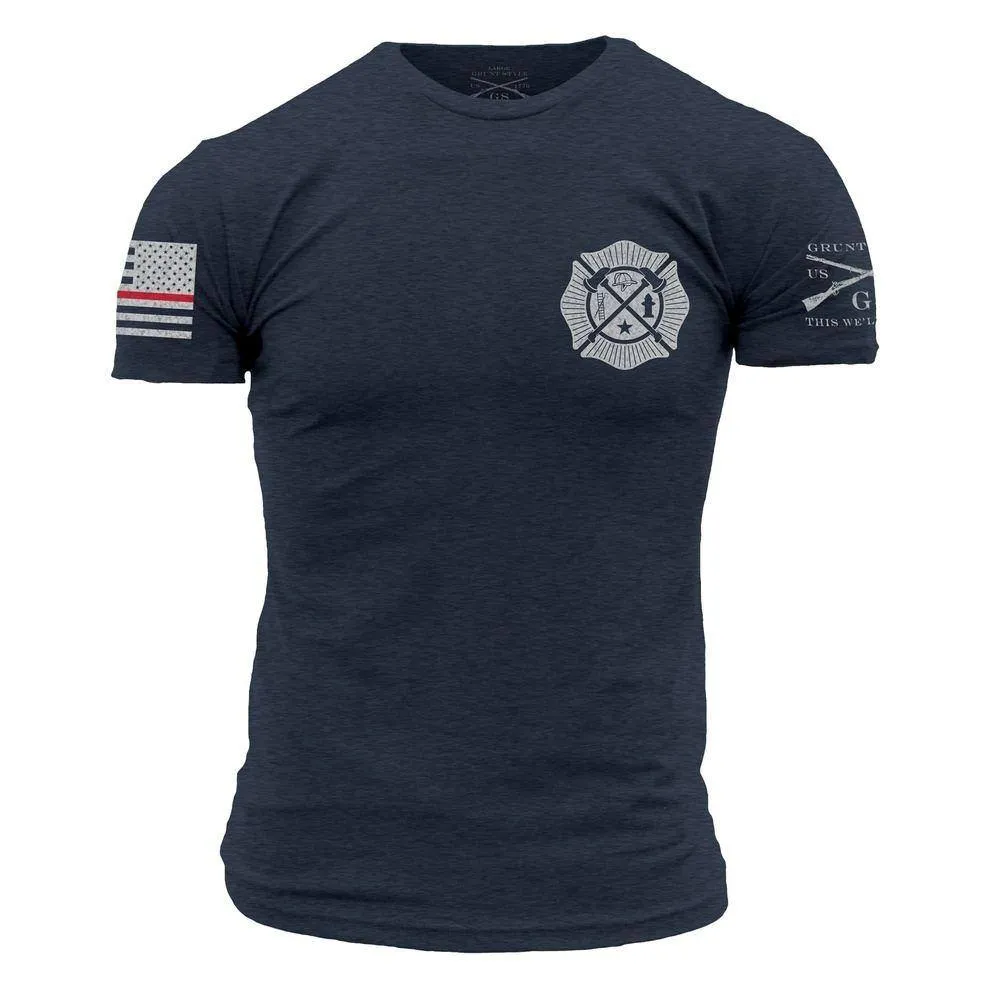 Wherever Flames May Rage T-Shirt - Navy