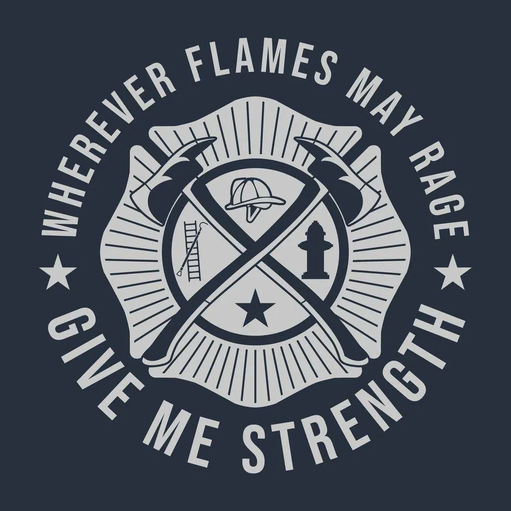 Wherever Flames May Rage T-Shirt - Navy