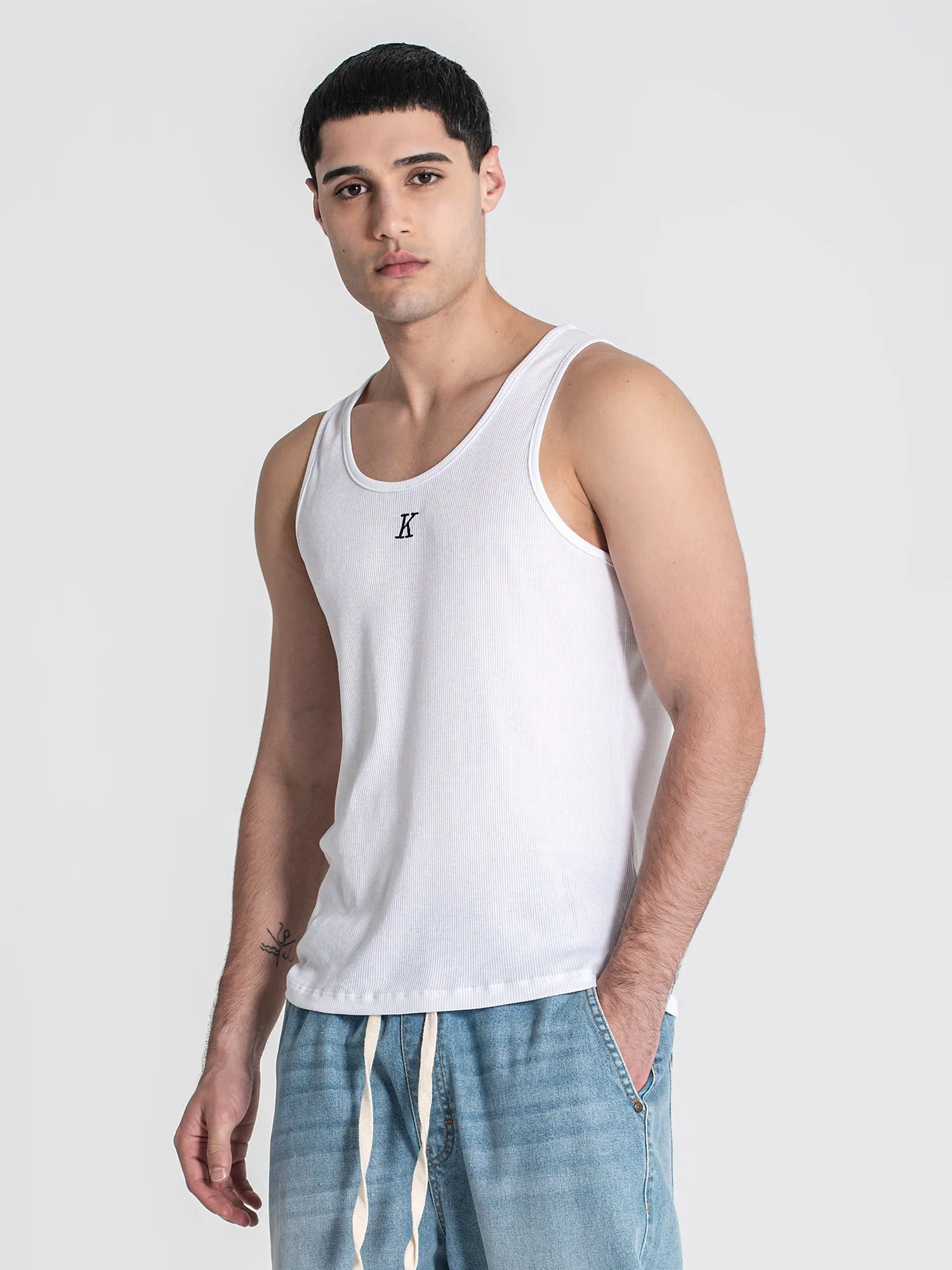 White K Tank Top