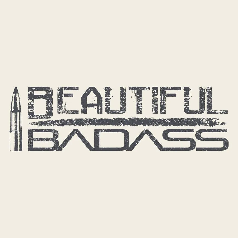 Women's Beautiful Badass Cropped T-Shirt- Natural