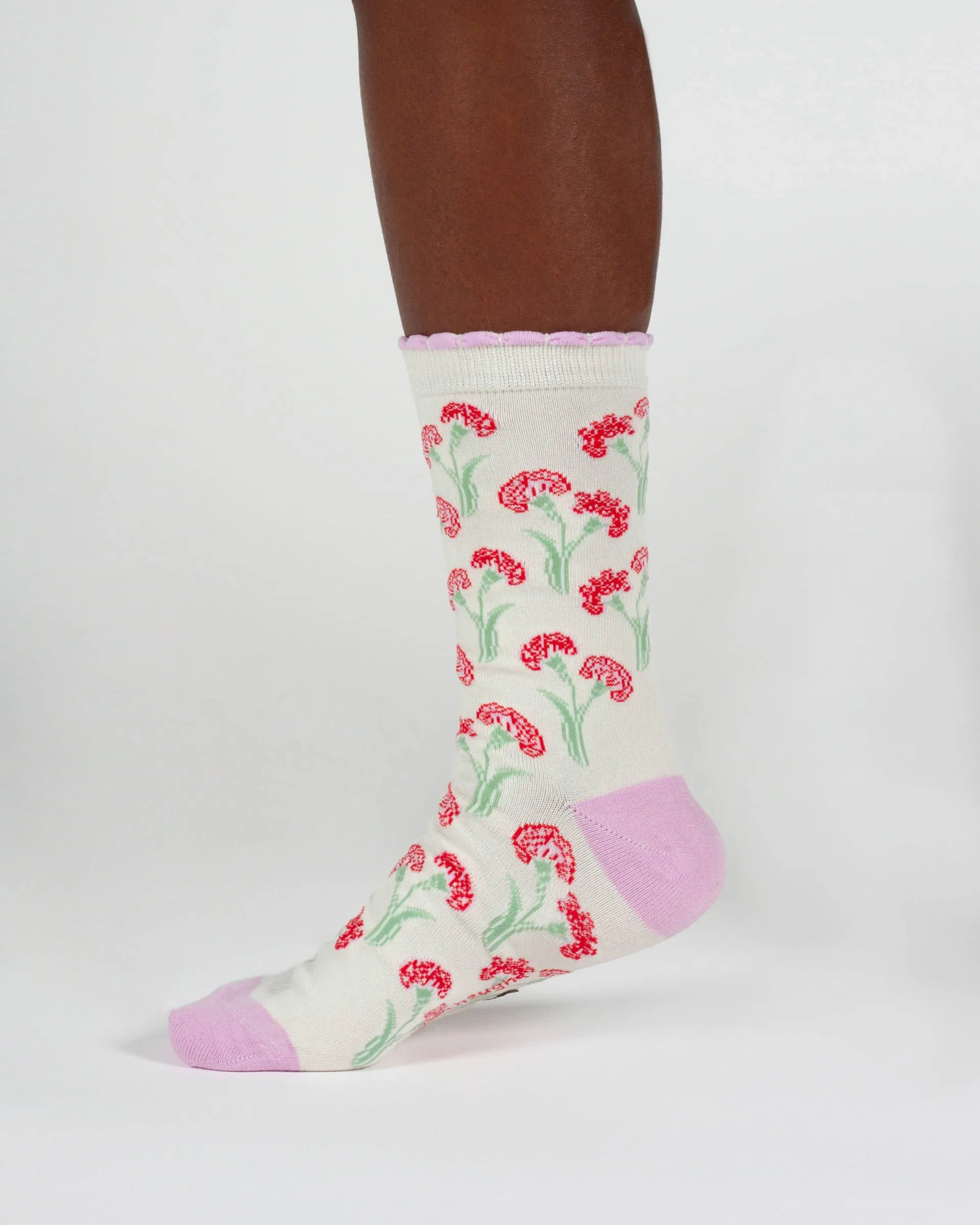 Womens Birth Flower Sock - Carnation