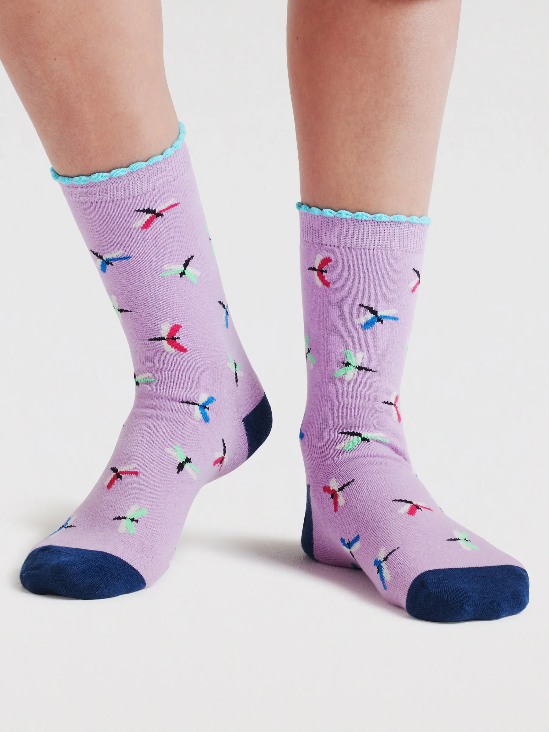 Womens Cloris Insect Organic Cotton 4 Sock Gift Box - Multi