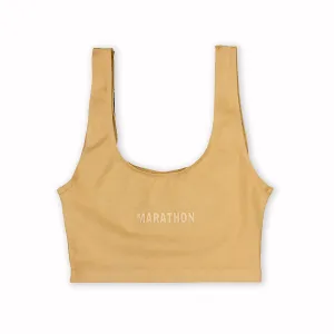 Women's Marathon Cropped Tank - Khaki