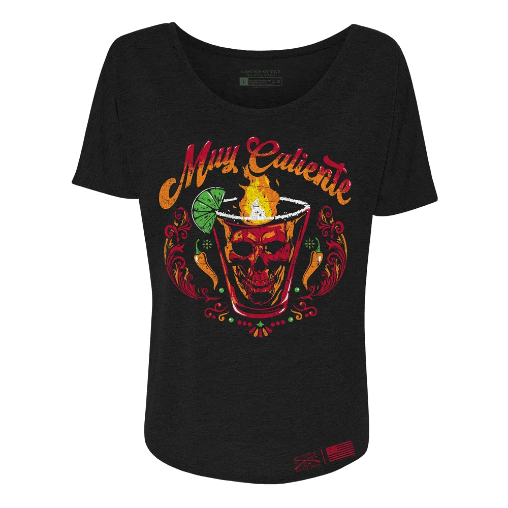 Women's Muy Caliente Slouchy T-Shirt - Black