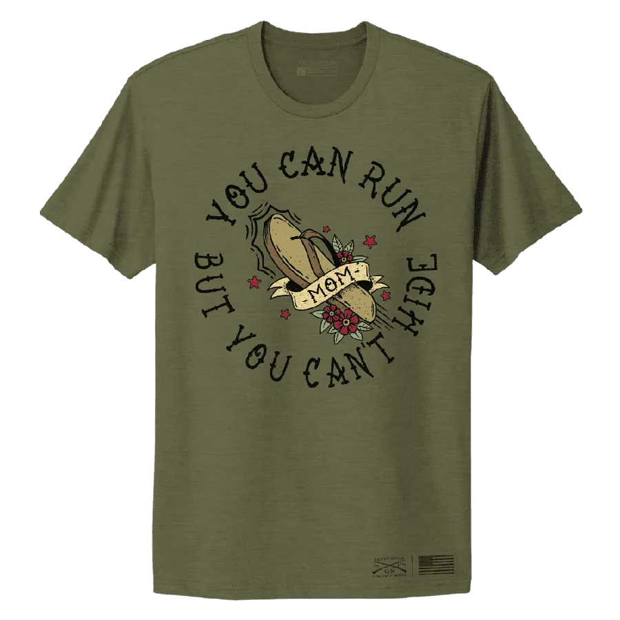 Women's You Can Run Boyfriend Fit T-Shirt - Military Green