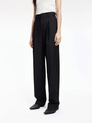 Wool Blend Tailored Pants