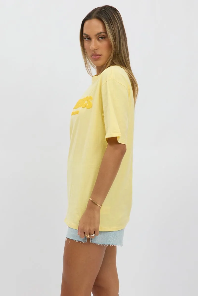 Yellow Graphic Tee Short Sleeve