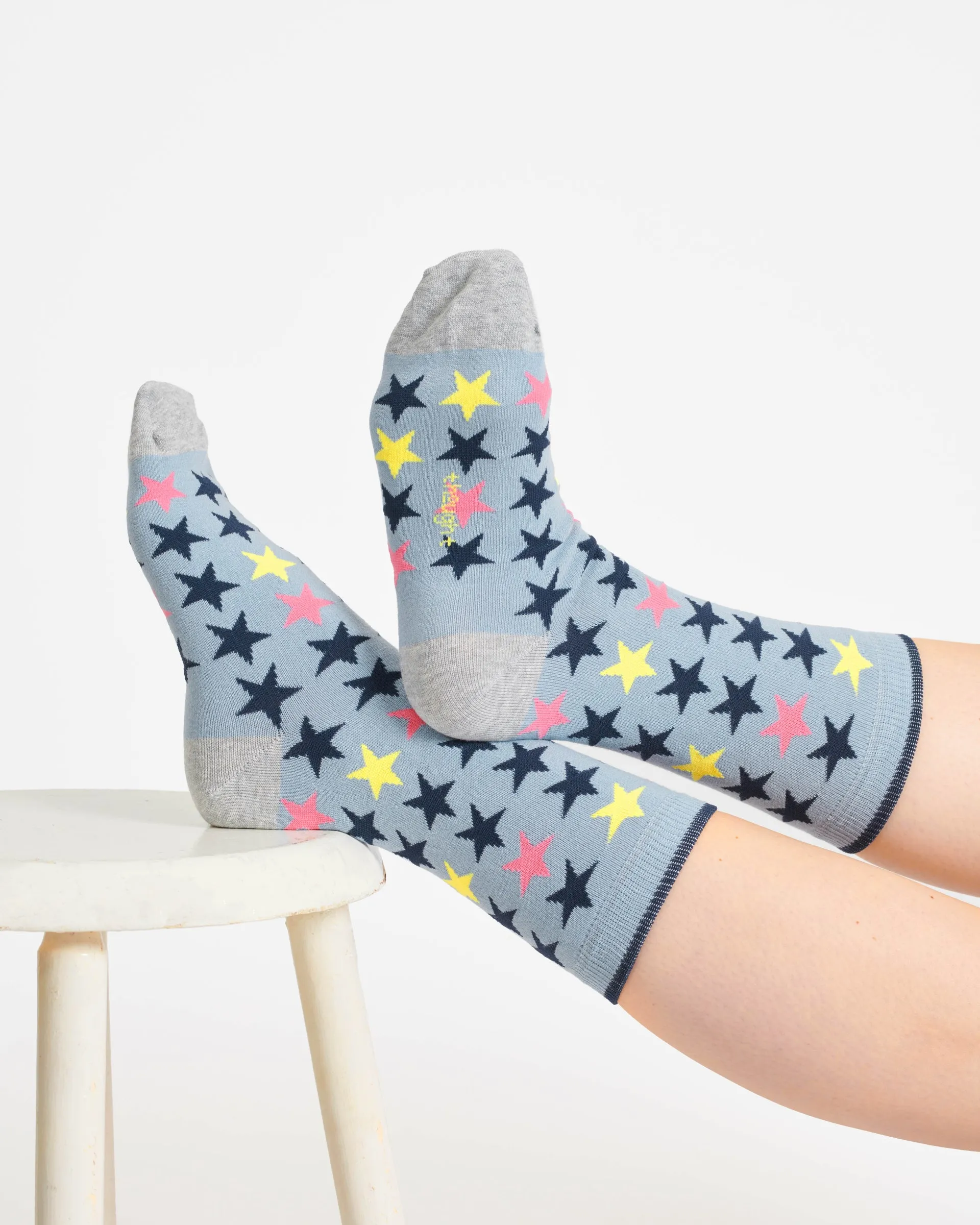 Youre The Best Bamboo 3 Pack of Socks - Grey/Blue