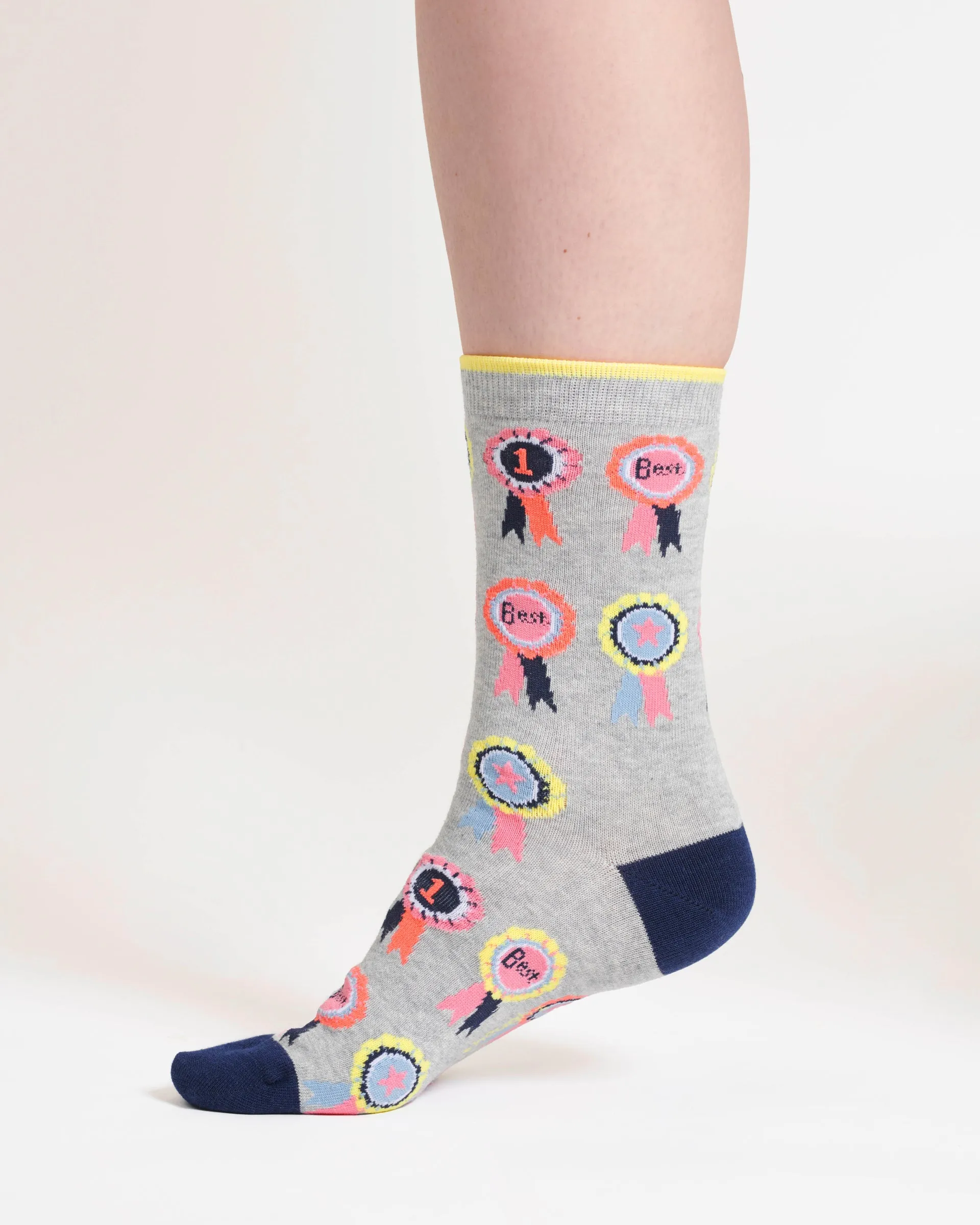 Youre The Best Bamboo 3 Pack of Socks - Grey/Blue