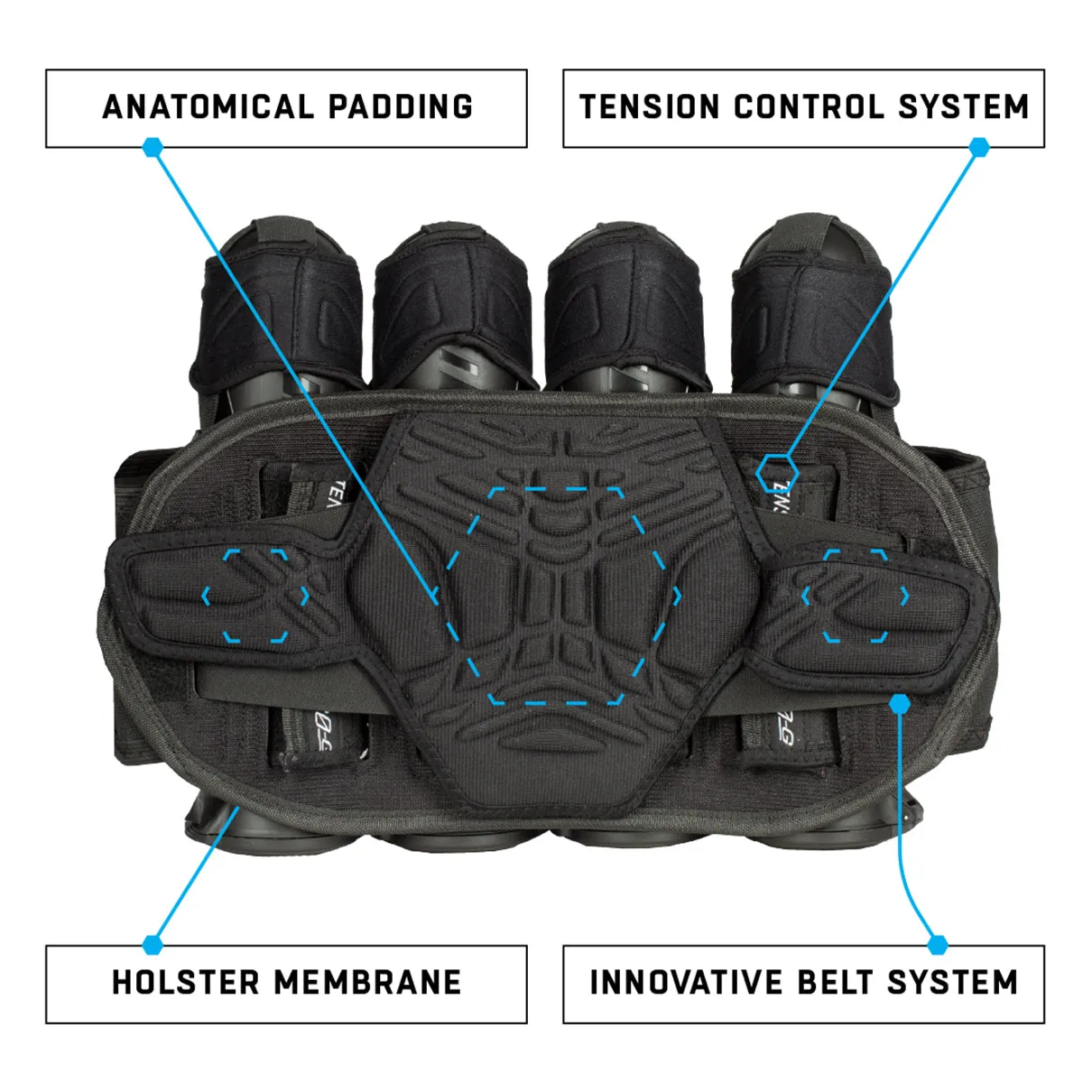 Zero G 2.0 Harness - Black/Black - 4 3 4