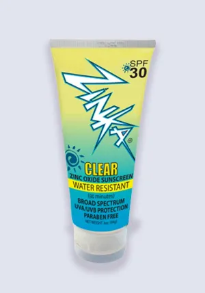 Zinka Clear Zinc Oxide Water Resistant Sunscreen SPF 30 3oz
